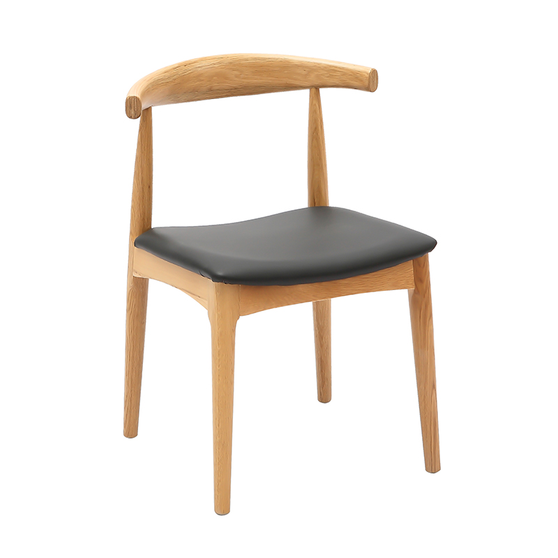 Silla de Comedor Tapizada con Cojín de Textura de Cuero